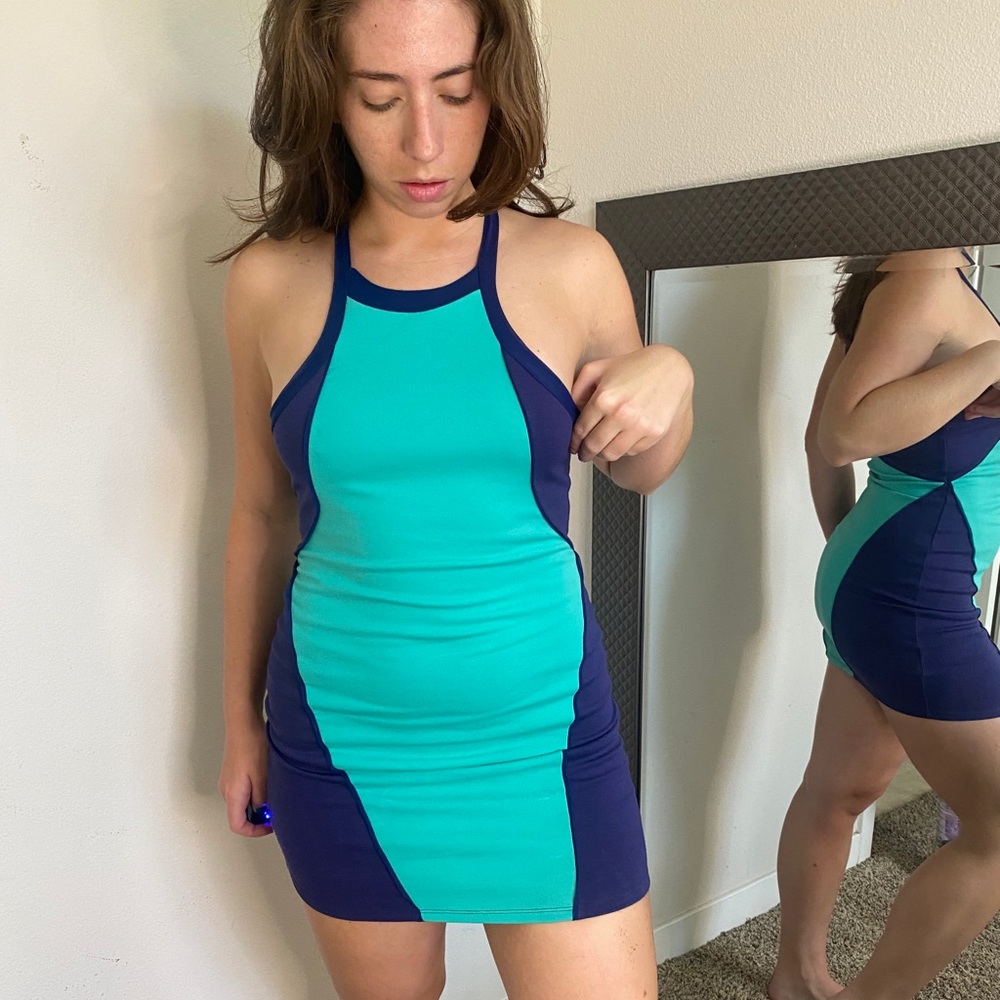 Silence And Noise Color Block Dress - image 1